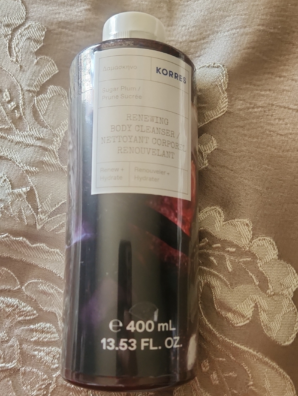 "NEW, FACTORY SEALED"!! Korres Sugar Plum Renewing Body Cleanser